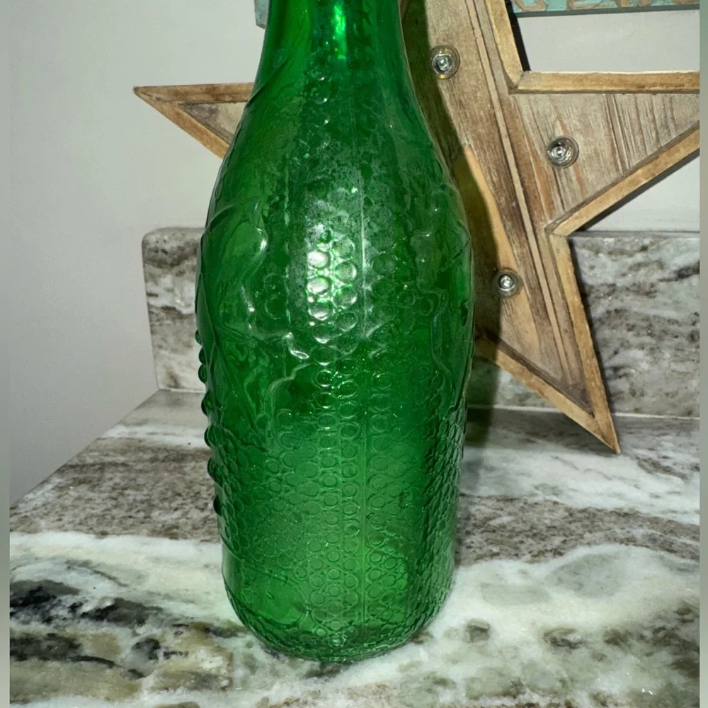 Vintage Morey Mallorca Distillery Green Grapes Glass Bottle